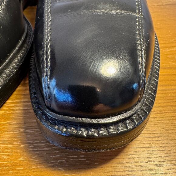 Allen Edmonds Hillcrest Derby Shoes in Black Custom Calf, size 9.5 D, LIKE NEW! - Picture 4 of 8